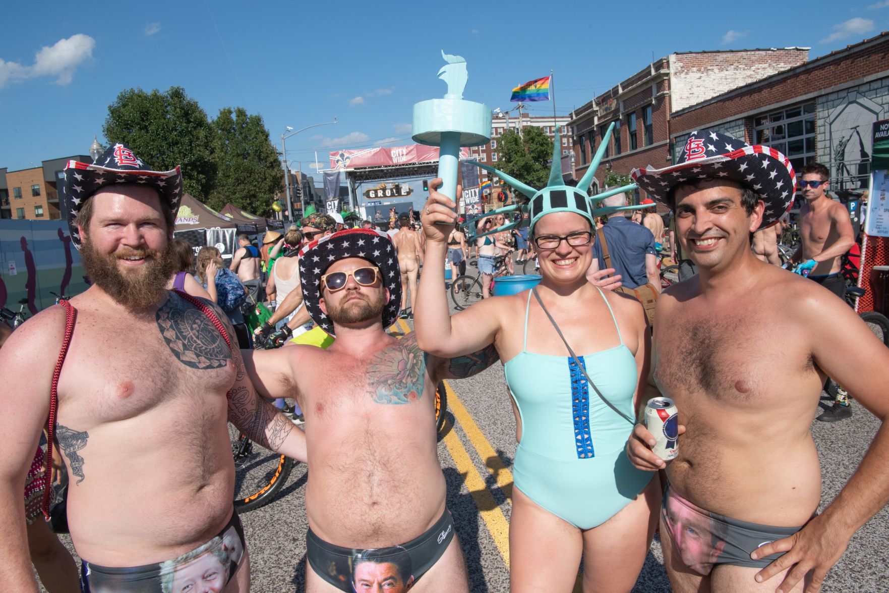 2019 World Naked Bike Ride in St. Louis